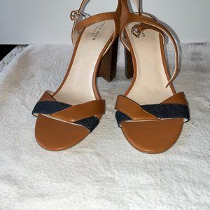 Cole Haan two tone block heels